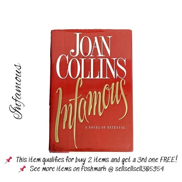 📌 *Book - Infamous - Joan Collins - Hardcover - Picture 1 of 11